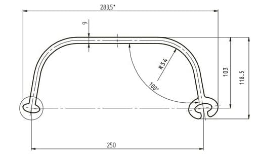 Шпунт 250/103/9мм